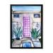 East Urban Home Pink Door of Tropical House - Painting on Canvas Plastic in Green/Pink | 44 H x 34 W x 1.5 D in | Wayfair