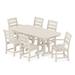 POLYWOOD® Lakeside 7-Piece Outdoor Dining Set Plastic in Brown | 71.5 W x 36.75 D in | Wayfair PWS624-1-SA