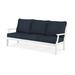 POLYWOOD® Braxton Deep Seating Outdoor Sofa Plastic/Olefin Fabric Included in Gray | 36.06 H x 73.87 W x 31.19 D in | Wayfair 4503-WH145991
