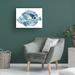 Rosecliff Heights June Erica Vess "Blue Ocean Fish IV" Canvas Art Canvas, Wood in Blue/White | 18 H x 24 W x 2 D in | Wayfair