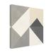 Orren Ellis Mike Schick "Triangles IV Neutral Crop" Canvas Art Canvas, Cotton in Gray/White | 14 H x 14 W x 2 D in | Wayfair