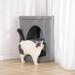 Tucker Murphy Pet™ 28" Aysheia Cat Condo Manufactured Wood in Brown/Gray | 27.56 H x 15.75 W x 15.75 D in | Wayfair