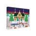 The Holiday Aisle® Christmas Eve At Grammas by Mark Frost - Wrapped Canvas Graphic Art Canvas in Blue/Green/White | 14 H x 19 W x 2 D in | Wayfair
