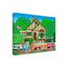 Red Barrel Studio® The Gardeners Cottage by Mark Frost - Wrapped Canvas Graphic Art Canvas in Blue/Brown/Green | 18 H x 24 W x 2 D in | Wayfair