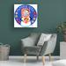 Trinx Snow Lady Flower by Mark Frost - Wrapped Canvas Graphic Art Canvas in Blue/Red/White | 24 H x 24 W x 2 D in | Wayfair