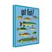 Loon Peak® Got Fish by Mark Frost - Wrapped Canvas Graphic Art Canvas in Blue/Green/Yellow | 19 H x 14 W x 2 D in | Wayfair