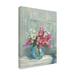 Red Barrel Studio® Carol Rowan "Spring Bouquet I" Canvas Art Canvas, Cotton in Blue/Gray/Pink | 19 H x 14 W x 2 D in | Wayfair