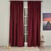 Lilijan Home & Curtain Room Darkening Sateen Texture Solid Colors Curtains Panels Polyester in Red | 72 H x 52 W in | Wayfair Llj-35009-73-2FP-5263