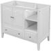 Red Barrel Studio® Solid Wood Vanity Wood in White | 32 H x 18 W x 36 D in | Wayfair CB76283AE08540738D29A25FF01243BF