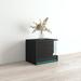 Orren Ellis Efecto 18" Tall Nightstand Wood in Black | 18 H x 21.6 W x 15.8 D in | Wayfair 4A904B0962954137BCB094EB9DCDA214