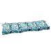 Bungalow Rose Indoor/Outdoor Seat Cushion Polyester in Gray/Blue | 5 H x 60 W x 18 D in | Wayfair AD0B4D43278E4E06B374D3DD276B0F99