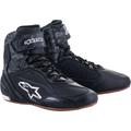 Alpinestars Faster 3 Scarpe da moto, nero-grigio, dimensione 40 41