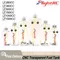 RC Fuel Tank Transparent Plastic Bottle 260/360/500/700/1000/1500 ML/CC CNC Aluminum Alloy for Gas