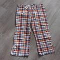 American Eagle Outfitters Pants & Jumpsuits | American Eagle Plaid Color Beach Style Capris Size 2 | Color: Orange/Purple | Size: 2