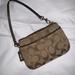 Coach Bags | Coach Signature Brown/Tan Wristlet | Color: Brown/Tan | Size: Os