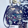 Kate Spade Bags | Kate Spade Black Tropical Nylon Backpack Purse Cute | Color: Black/Green | Size: 11.25 X 9 In