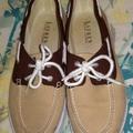 Ralph Lauren Shoes | Euc Ralph Lauren Deck Shoes | Color: Brown/Cream | Size: 9.5