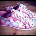 Coach Shoes | Coach Barrett Tennis Shoes | Color: Pink/White | Size: 9