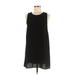 Forever 21 Casual Dress - Shift Scoop Neck Sleeveless: Black Print Dresses - Women's Size Medium
