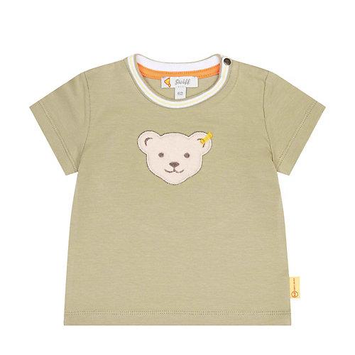 T-Shirt kurzarm Roarsome mit flauschigem Teddybärmotiv T-Shirts oliv Jungen Kinder