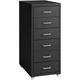 Helloshop26 - Caisson de bureau 69 cm meuble en métal 6 tiroirs noir - Métal