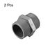 Pipe Fittings Connector G1-1/4 x G1-1/4 Male Thread Adapter Hex Nipple 2pcs - 1/2BSPT Thread 5pcs