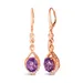 Le Vian® 4.75 Ct. T.w. Grape Amethyst™ And 1/3 Ct. T.w. Nude Diamond™ Earrings In 14K Strawberry Gold