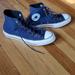 Converse Shoes | Converse Custom High Top Women's Sneakers 8.5 | Color: Blue | Size: 8.5