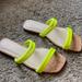 Jessica Simpson Shoes | Jessica Simpson Sandal Slides | Color: Yellow | Size: 7