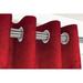 McalisterTextiles Shiny Velvet Solid Color Blackout Thermal Tab Top Curtain Panels Velvet in Red/Brown | 90 H in | Wayfair REDSHINYCURTF4