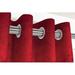 McalisterTextiles Shiny Velvet Solid Color Blackout Thermal Tab Top Curtain Panels Velvet in Red/Brown | 90 H in | Wayfair REDSHINYCURTI4