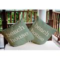 e by design Beach House Outdoor Pillow Cover & Insert PWN415 Polyester in Green | 26 H x 26 W x 8 D in | Wayfair PWN415GR14-26