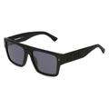 Dsquared2 ICON 0003/S Herren-Sonnenbrille Vollrand Eckig Acetat-Gestell, Schwarz