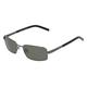 Fielmann BD 502 SUN FLEX CL Herren-Sonnenbrille Vollrand Eckig Metall-Gestell, grau