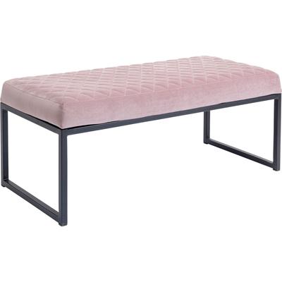 Kare Design »Smart« Bank Velvet Rosa 40x90x40 cm