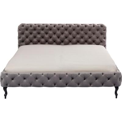 Kare Design »Desire« Velvet Bett Silbergrau 200x200 cm