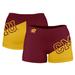 Women's Maroon Cent. Michigan Chippewas Color Block Shorts