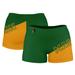 Women's Green George Mason Patriots Color Block Shorts