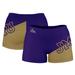 Women's Purple James Madison Dukes Color Block Shorts