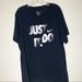Nike Shirts | Just Do It Nike Black And White Short Sleeve Tee Shirt Size Xxl Euc | Color: Black/White | Size: Xxl