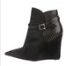 Burberry Shoes | Burberry Black Pony Hair And Leather Burberry Wedge Booties | Color: Black/Gold | Size: 41