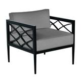 Summer Classics Elegante Patio Chair w/ Cushions in Black | 26 H x 28.5 W x 28.25 D in | Wayfair 425397+C673H4221W4221