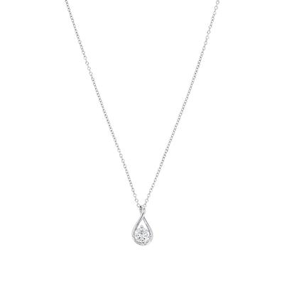 amor - Kette mit Anhänger für Damen, 925 Sterling Silber, Zirkonia synth. Ketten 1 ct