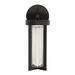 17 Stories Kenley Integrated LED Outdoor Wall Lantern Aluminum/Glass/Metal in Black | 18.4 H x 5.5 W x 7.5 D in | Wayfair