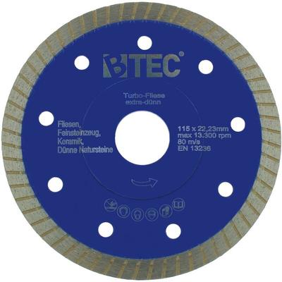 Diamant Trennscheibe Turbo Fliese ø 115 mm extradünn 1,2 mm Premium blau Image