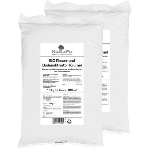 HaGaFe Bio KRÜMEL Rasenaktivator & Bodenaktivator mit Ton & Magnesium 20 kg (2 x 10 kg)