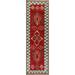 Red Contemporary Moroccan Hallway Runner Rug Hand-knotted Wool Carpet - 3'0" x 10'0"