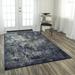 Alora Decor Spring Charcoal, Blue, and Beige Modern Rug