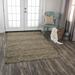 Alora Decor Laine Brown and Beige Stripe Hand-tufted Wool Rug