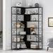 L-Shaped 7-Tier Corner Bookshelf and Bookcase